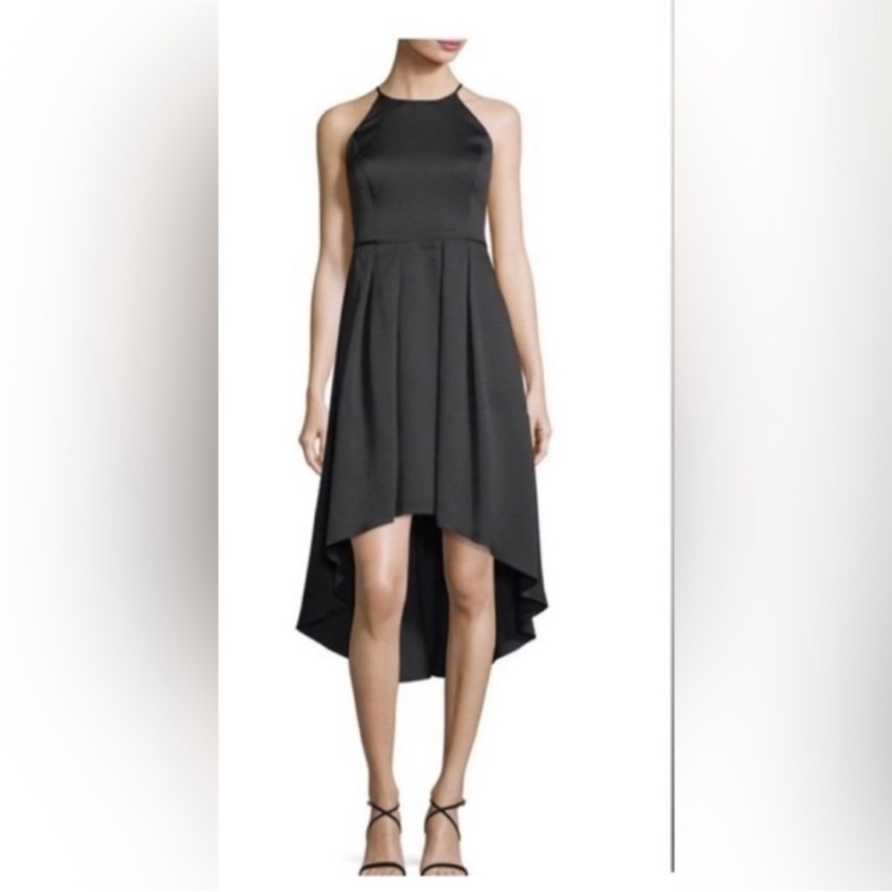 Aiden Matthews black high low cocktail dress